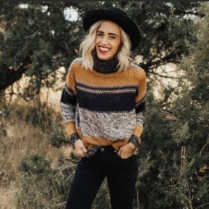 Roolee Multicolor Striped Sweater